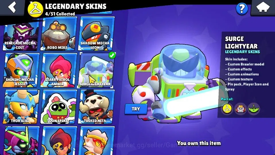 Brawl Stars Accounts 49561 Trophy|90 Brawlers 15 Max Lvl|UL Kaze|18 Pre image 15