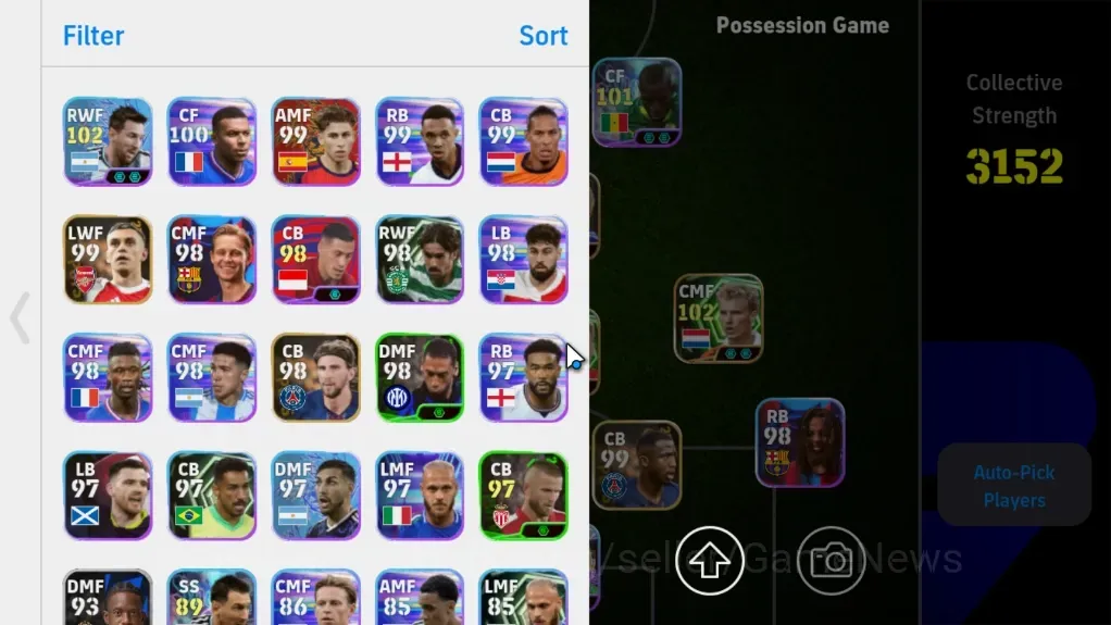 eFootball Accounts を購入 - Android | Power 3152 | 6 Show Time