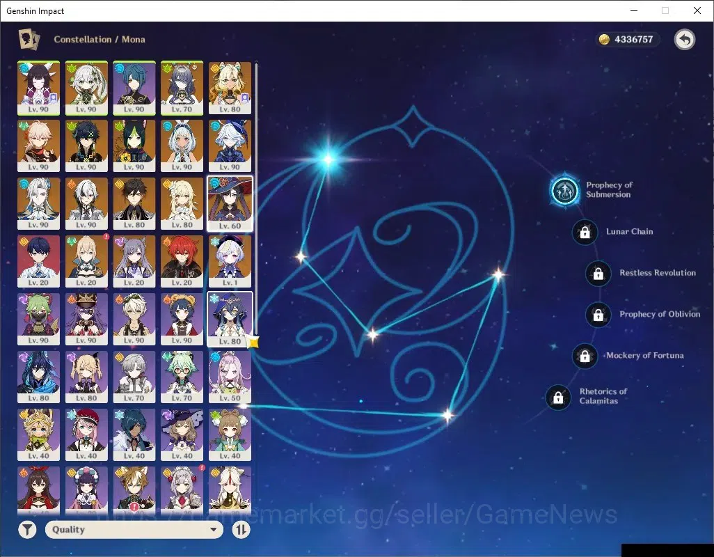 Genshin Impact Accounts ASIA |AR 58 |Prem tim [Neuvil,Arle,Lauma] |12 Limi image 17
