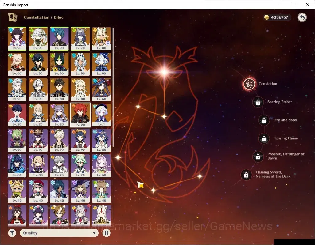 Genshin Impact Accounts ASIA |AR 58 |Prem tim [Neuvil,Arle,Lauma] |12 Limi image 20