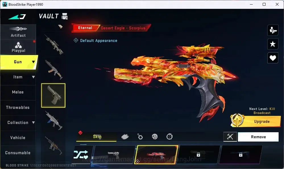 Blood Strike Accounts ASIA | 1 ETERNAL: Desert Eagle-Scorpius | 2 TR GUN image 4