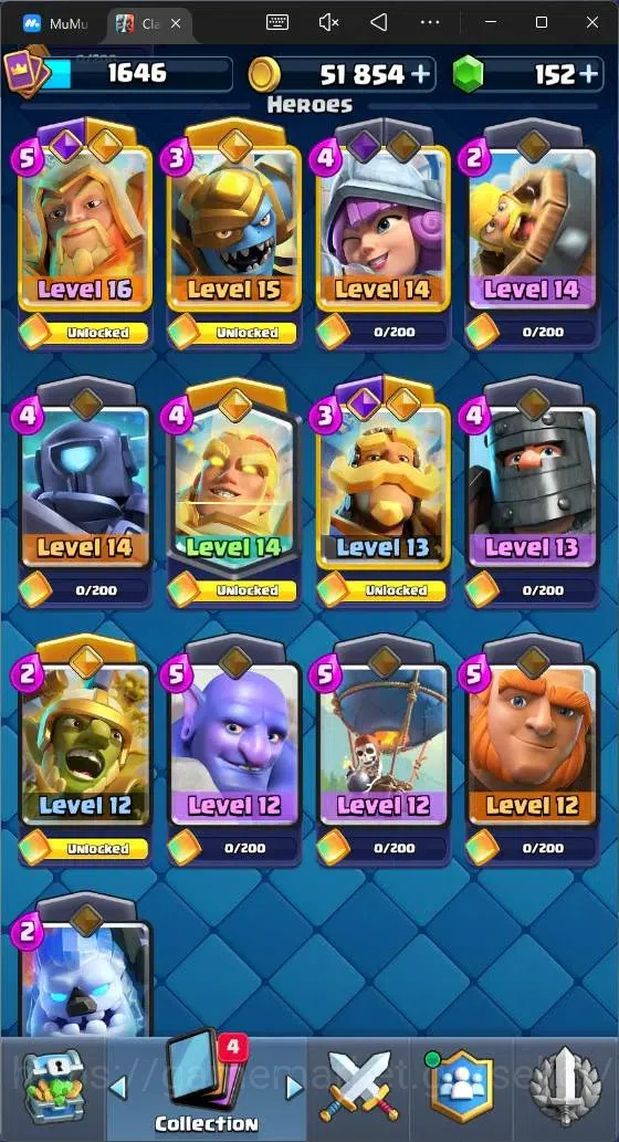 Clash Royale Accounts Mobile|CL 1646|KTL 15|11087 Trophy|3 Max|5 Hero|17 image 13