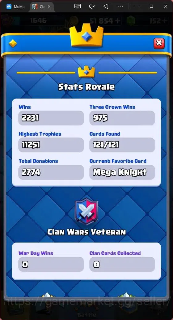 Clash Royale Accounts Mobile|CL 1646|KTL 15|11087 Trophy|3 Max|5 Hero|17 image 5
