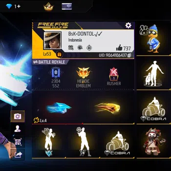Free Fire Accounts INDONESIA - AKUN FF MURAH BERKUALITAS - EMOT 2 JUTA - BERGARANSI