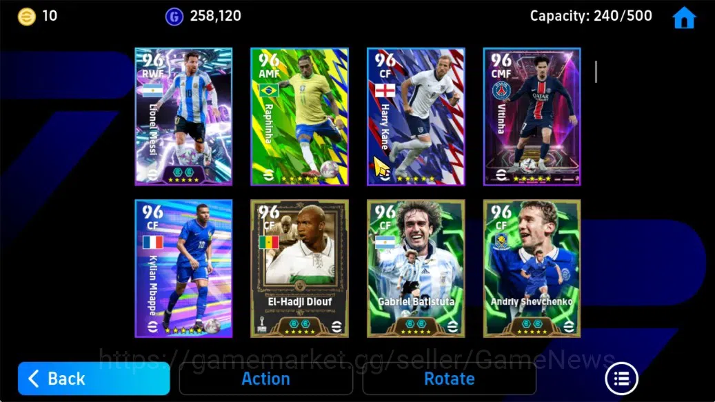 eFootball Accounts Android|Epic Francesco Totti,Oliver Kahn,Frank Rij image 10
