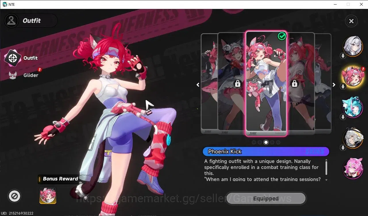 Neverness to Everness Accounts Global NA |HL 3| 2 SSR Nanally+Skin, Hathor +1 S-C image 3