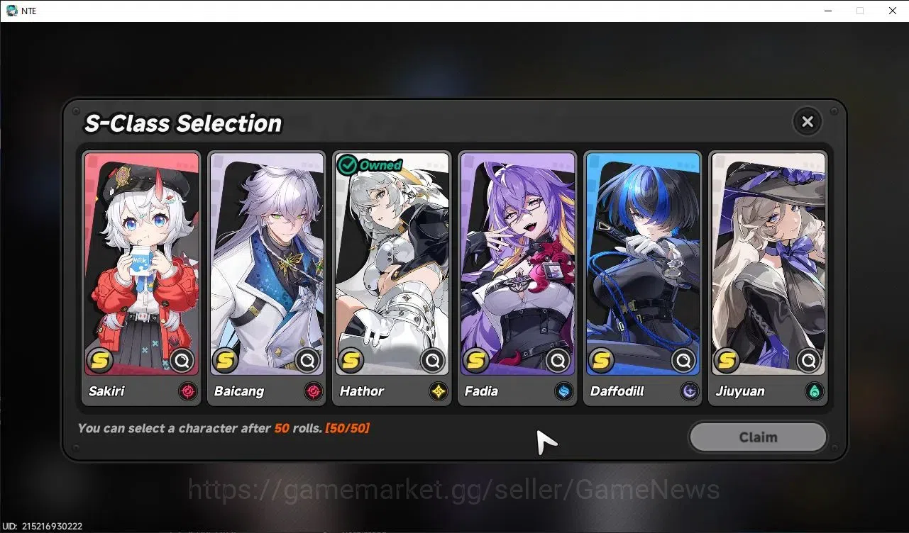 Neverness to Everness Accounts Global NA |HL 3| 2 SSR Nanally+Skin, Hathor +1 S-C image 7