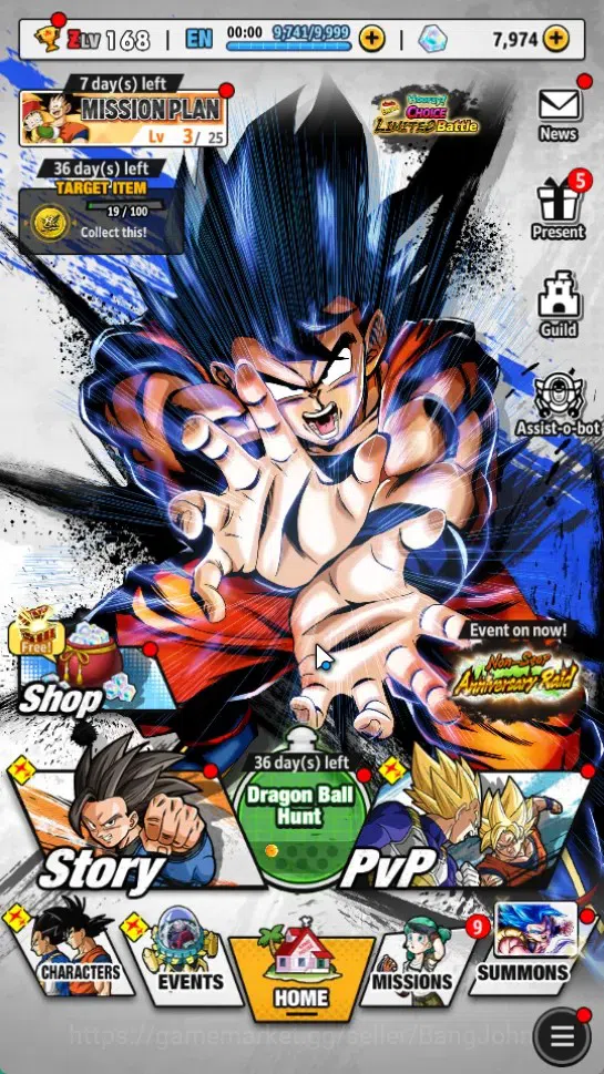 Dragon Ball Legends Accounts Global | Lvl 168| 248M Total Power| 7.9K CC| 3 UL| image 1