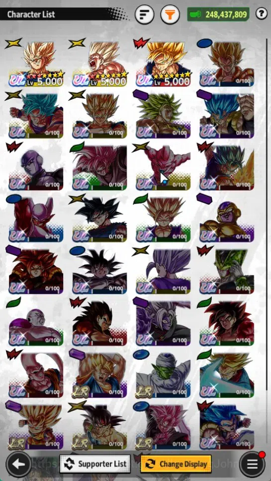 Dragon Ball Legends Accounts Global | Lvl 168| 248M Total Power| 7.9K CC| 3 UL| image 3