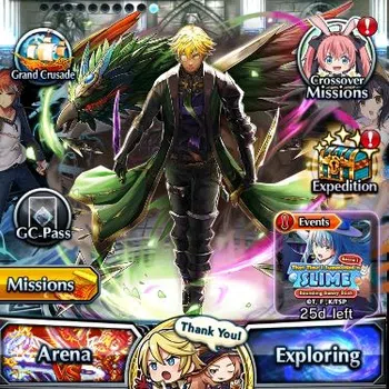 Grand Summoners Accounts End-Game Global|Rank 100|1 Sp Art+25 Ascend+2 TW|[Emiya,Chloe]+TW,S Miyu,Jay,S Luvrin,WH