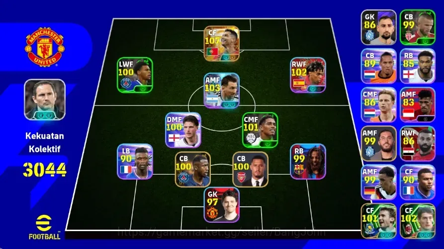 eFootball Accounts Legends & Iconic Players Android|PW3044|New Cristiano Ronaldo Big T,Lionel Messi Show T,Daniele Massaro 1