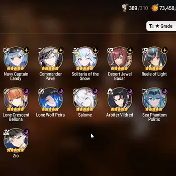 Epic Seven Accounts High-End GLOBAL UnVerif|New Era|16 ML(Zio,Arbiter V,Belian,Salome,DP Aria,R Roana Etc) Tori,Aram,Argent