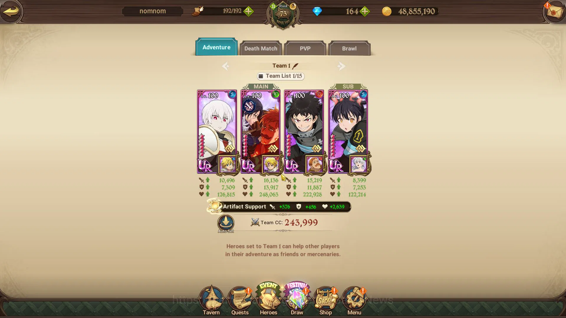 The Seven Deadly Sins: Grand Cross Accounts Asia|3,2M CC|164 Dm+118 Ls|7 UR+Collab Fire Force| image 11