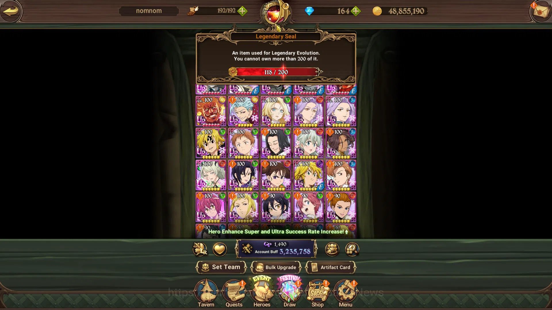 The Seven Deadly Sins: Grand Cross Accounts Asia|3,2M CC|164 Dm+118 Ls|7 UR+Collab Fire Force| image 4