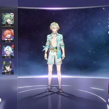 Honkai Star Rail Accounts Others Asia |TL 30|3 Limited (Aventurine Waveflair, Gilgamesh, Huohuo) +Std Gepard|Jariolo VI|Male