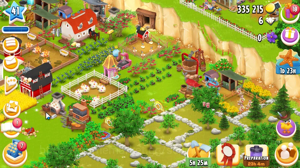 Hay Day Accounts Level 41 | Barn Storage 1100 + Silo Storage 625 | 335k Coins, 6 Diamonds |CN ON|Log Supercell ID|Take 2
