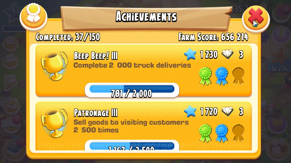 Hay Day Accounts Level 41 | Barn Storage 1100 + Silo Storage 625 | 335k Coins, 6 Diamonds |CN ON|Log Supercell ID|Take 9