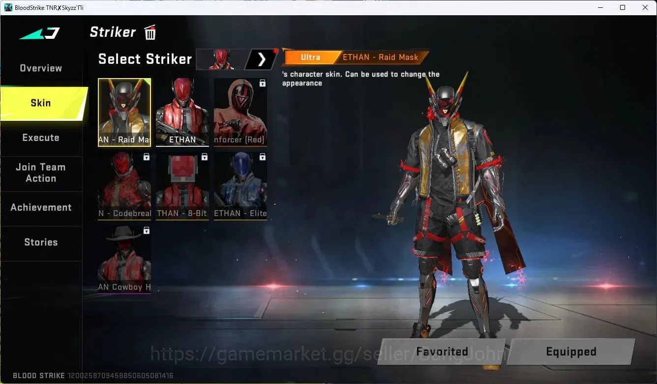 Blood Strike Accounts ASIA |LIMITED=BUTTERFLY KNIFE,AR97|COLLAB=QBZ95,KA image 13