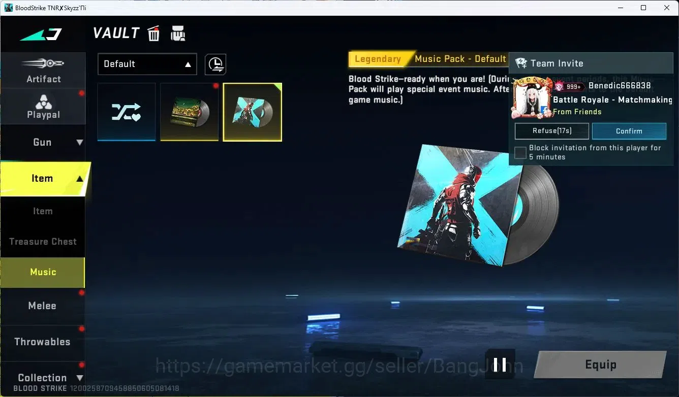 Blood Strike Accounts ASIA |LIMITED=BUTTERFLY KNIFE,AR97|COLLAB=QBZ95,KA image 5