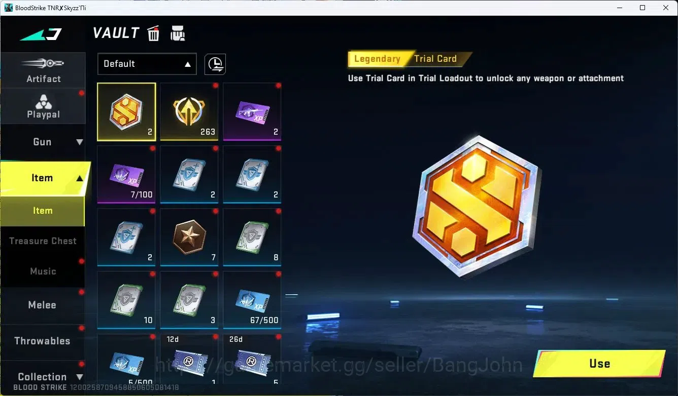 Blood Strike Accounts ASIA |LIMITED=BUTTERFLY KNIFE,AR97|COLLAB=QBZ95,KA image 6