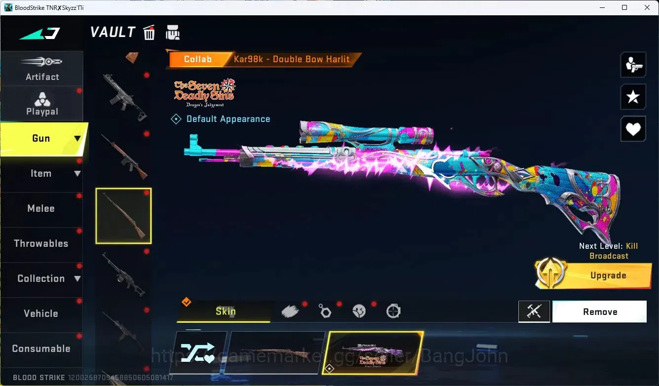 Blood Strike Accounts ASIA |LIMITED=BUTTERFLY KNIFE,AR97|COLLAB=QBZ95,KA image 8