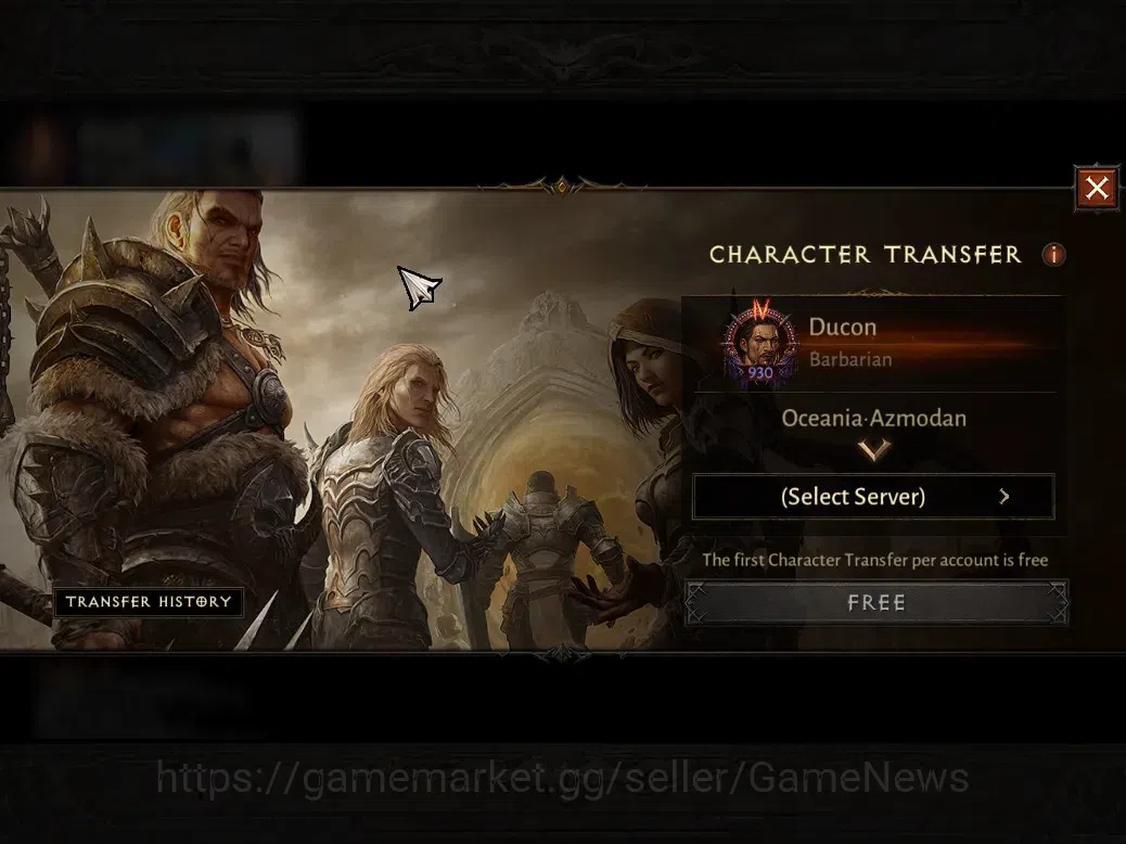 Diablo Immortal Accounts OCE - azmodan|CS ON|Lv 60(930)|CR 60,930|Barbarian image 2