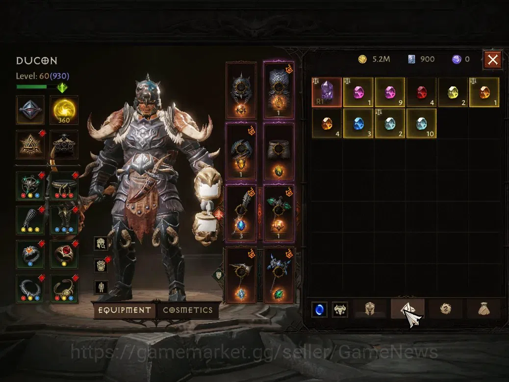 Diablo Immortal Accounts OCE - azmodan|CS ON|Lv 60(930)|CR 60,930|Barbarian image 6