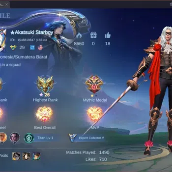 Mobile Legends: Bang Bang Accounts Others Global|Hero 82|Skin 127|Expert|Lunar Sun|Epic YSS|Venom Grock,Hanabi|9th
