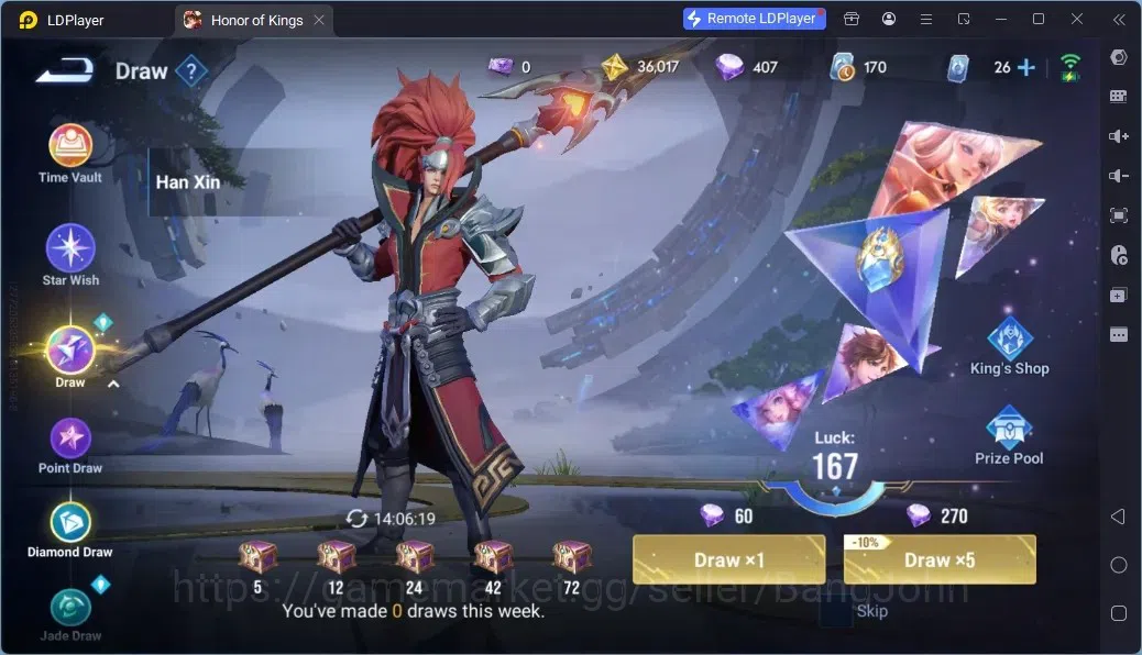 Honor of Kings Accounts Rare Skin Global |112H 95S| 3 Legend | Gm Gan&Mo | 1 AOT| 1 LOM | 15 Epic | 3 Event Exclusive | 1 20
