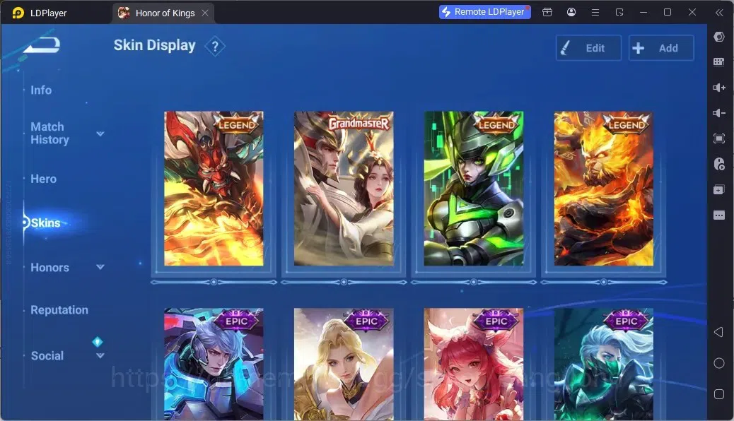 Honor of Kings Accounts Rare Skin Global |112H 95S| 3 Legend | Gm Gan&Mo | 1 AOT| 1 LOM | 15 Epic | 3 Event Exclusive | 1 3