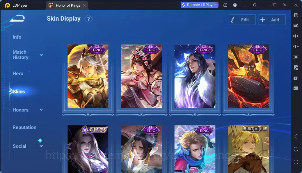 Honor of Kings Accounts Rare Skin Global |112H 95S| 3 Legend | Gm Gan&Mo | 1 AOT| 1 LOM | 15 Epic | 3 Event Exclusive | 1 4