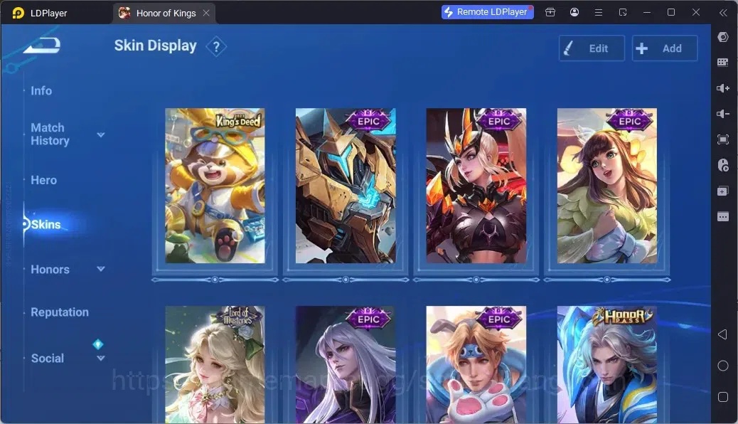 Honor of Kings Accounts Rare Skin Global |112H 95S| 3 Legend | Gm Gan&Mo | 1 AOT| 1 LOM | 15 Epic | 3 Event Exclusive | 1 5