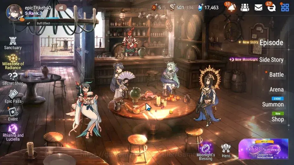 Epic Seven Accounts GLOBAL Unverif|New Era|21 ML(Rhianna&Luciela,Notos image 1
