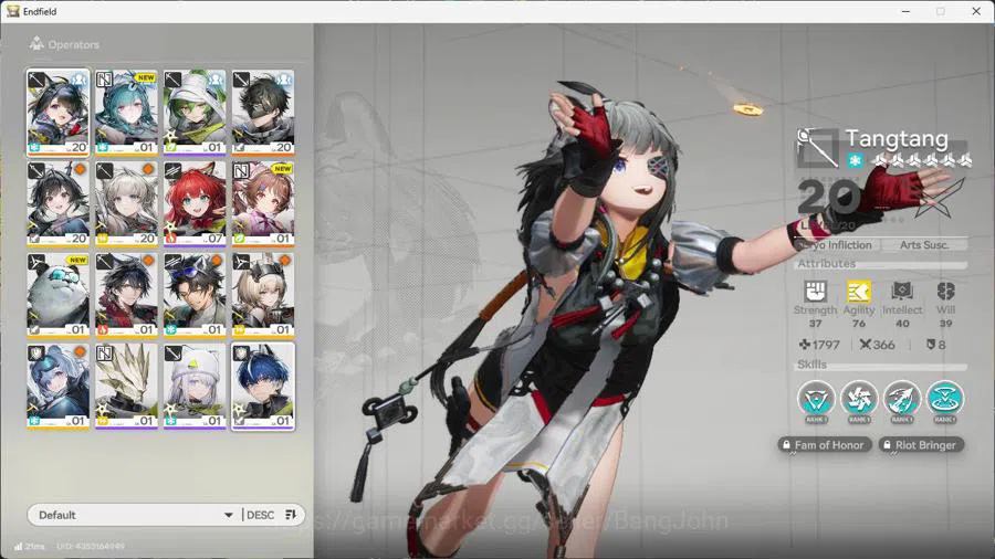 Arknights: Endfield Accounts ASIA | STARTER | Tangtang, Ardelia, WP 6s 2 check  image 5