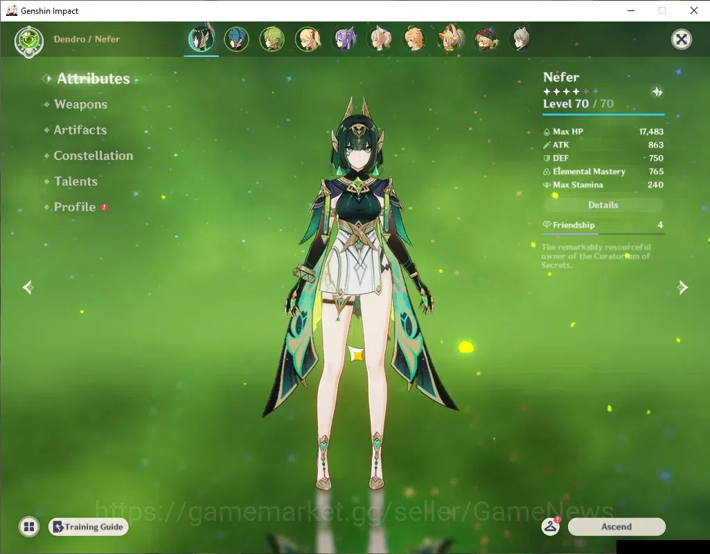 Genshin Impact Accounts ASIA|AR 45|1 Limited + 2(*5Standard)|[Nefer],Tighn image 3
