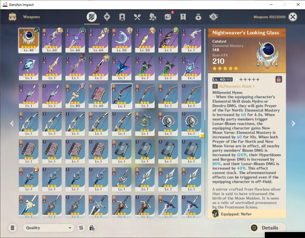 Genshin Impact Accounts ASIA|AR 45|1 Limited + 2(*5Standard)|[Nefer],Tighn image 4
