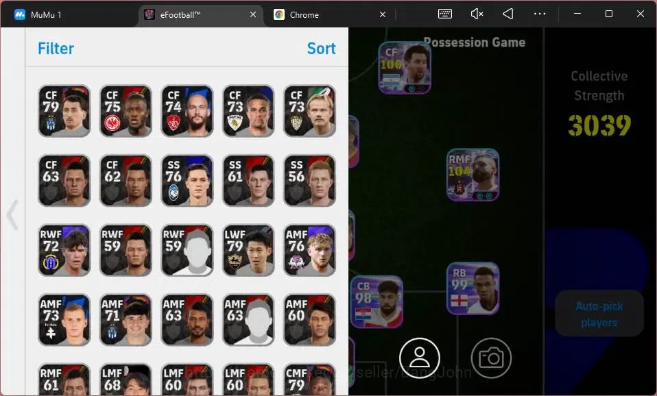 eFootball Accounts Android|PW 3039|Epic Thiago Alcantara|Showtime Tim image 1
