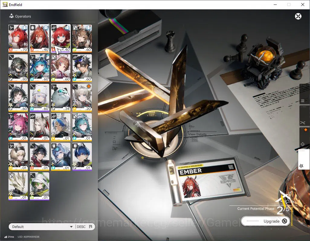 Arknights: Endfield Accounts ASIA|Lv 51|SSR 7(3Limit) [Laevatain,Gilberta,yvonn image 18