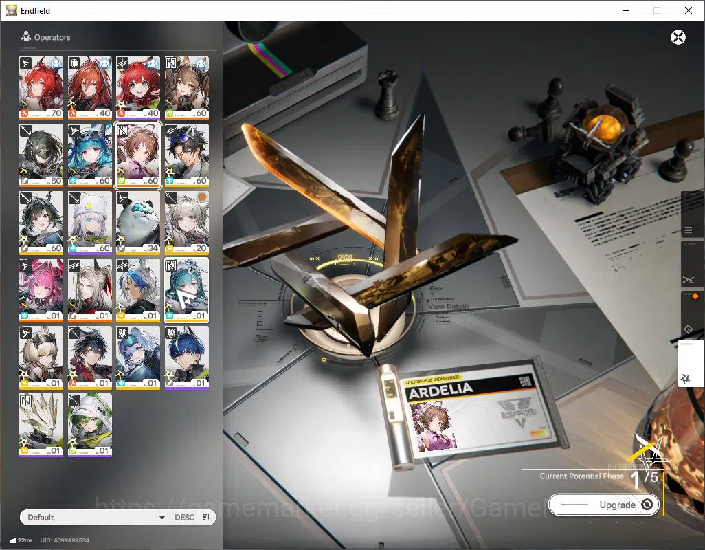 Arknights: Endfield Accounts ASIA|Lv 51|SSR 7(3Limit) [Laevatain,Gilberta,yvonn image 19