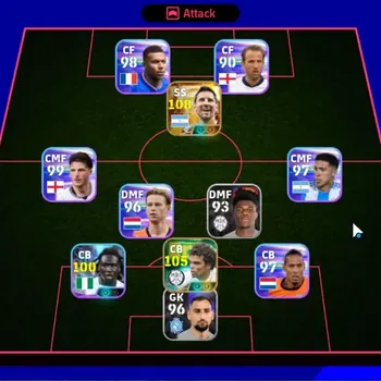 eFootball Accounts Legends & Iconic Players Android|Power 2895|Big Time Lionel Messi|Epic Pepe,Dennis Bergkamp|Show Time