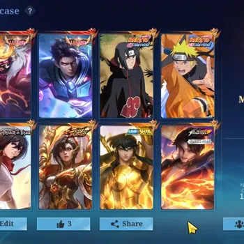 Mobile Legends: Bang Bang Accounts Collector Skin 591|Mega III|Legend(Alucard,Franco),2 Naruto,4 Aspirant,5 KOF,3 Metro