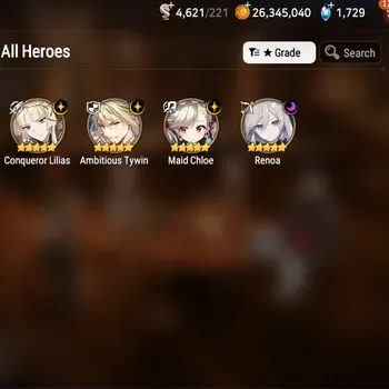 Epic Seven Accounts High-End Global Unverif|Mor 23|4 ML(Conqueror Lilias,Renoa,Etc)+[Meilin,Haru]+Sign,Estelle,Etc|Poh+Bles