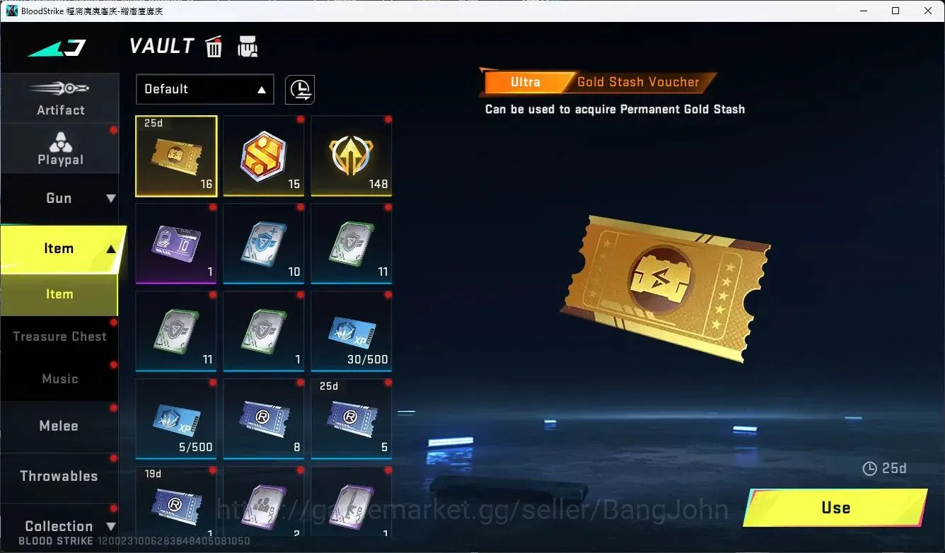 Blood Strike Accounts ASIA COLLAB=KAR98K,AK47,KAG-6,MCX,QBZ95|ULTRA=MCX| image 11