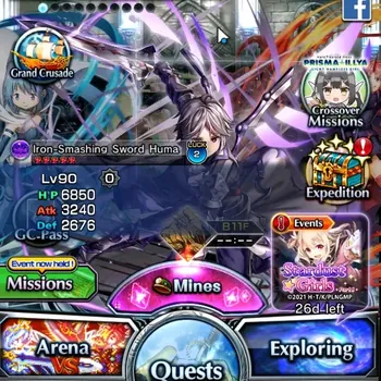 Grand Summoners Accounts End-Game Global|Rank 100|500 Crystal|25 Ascend 18 TW (UP Roy,S Miyu,S Miki,S Emiya,LM Isliid,DLS