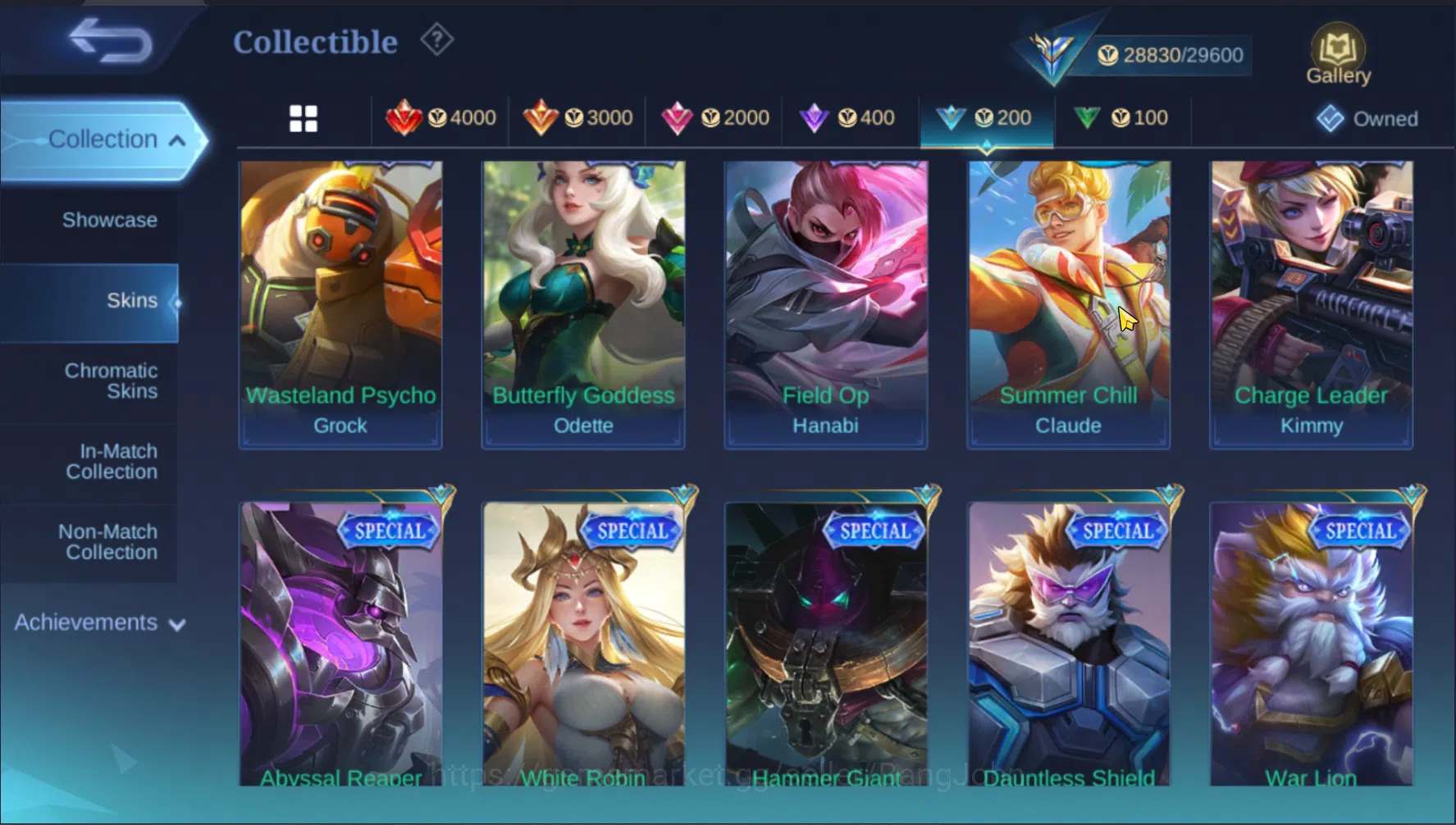 Mobile Legends: Bang Bang Accounts Others "Hero 105 | Skin 143 | Emblem All max | KOF Karina | LuckyBox Saber | Epic 11
