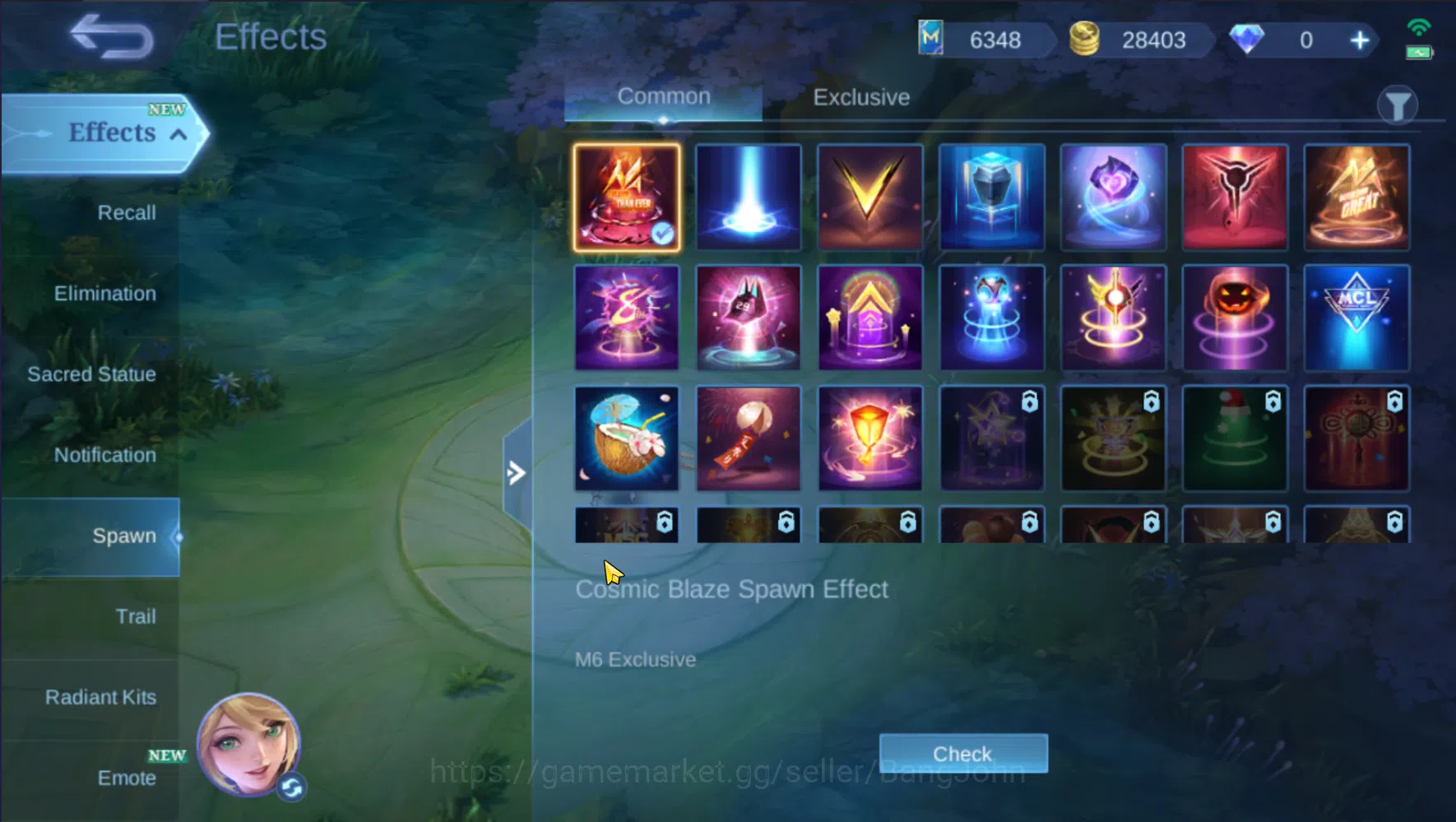 Mobile Legends: Bang Bang Accounts Others "Hero 105 | Skin 143 | Emblem All max | KOF Karina | LuckyBox Saber | Epic 13