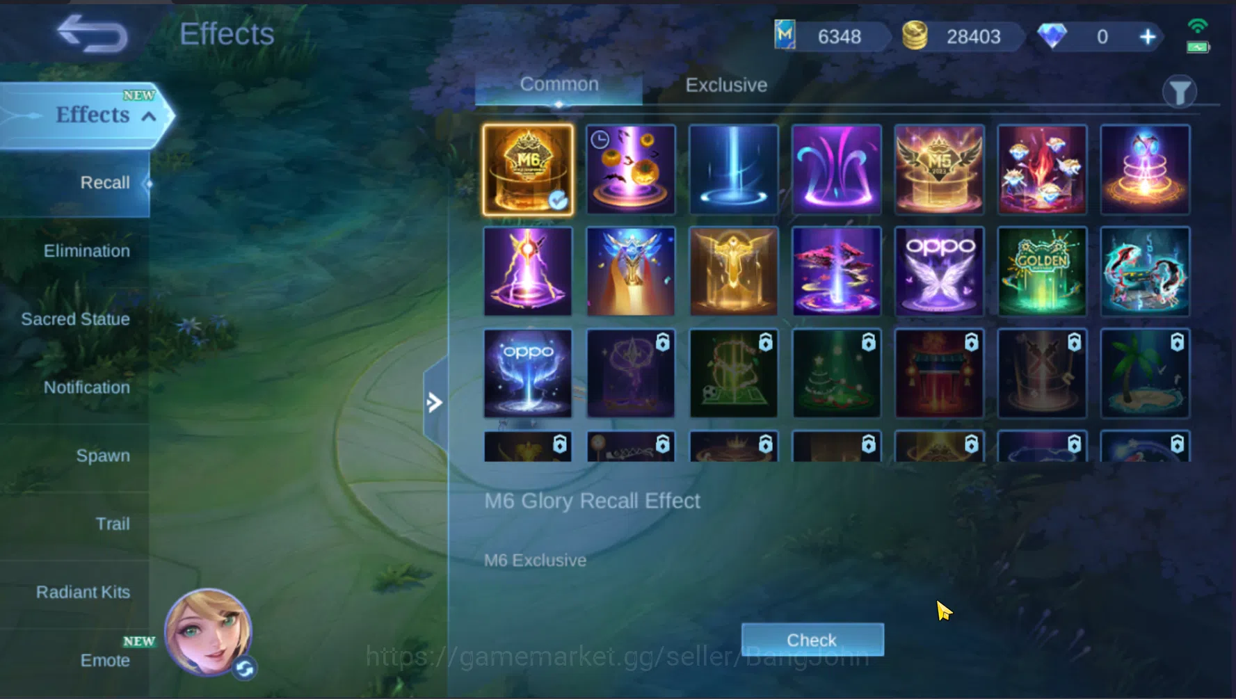 Mobile Legends: Bang Bang Accounts Others "Hero 105 | Skin 143 | Emblem All max | KOF Karina | LuckyBox Saber | Epic 14