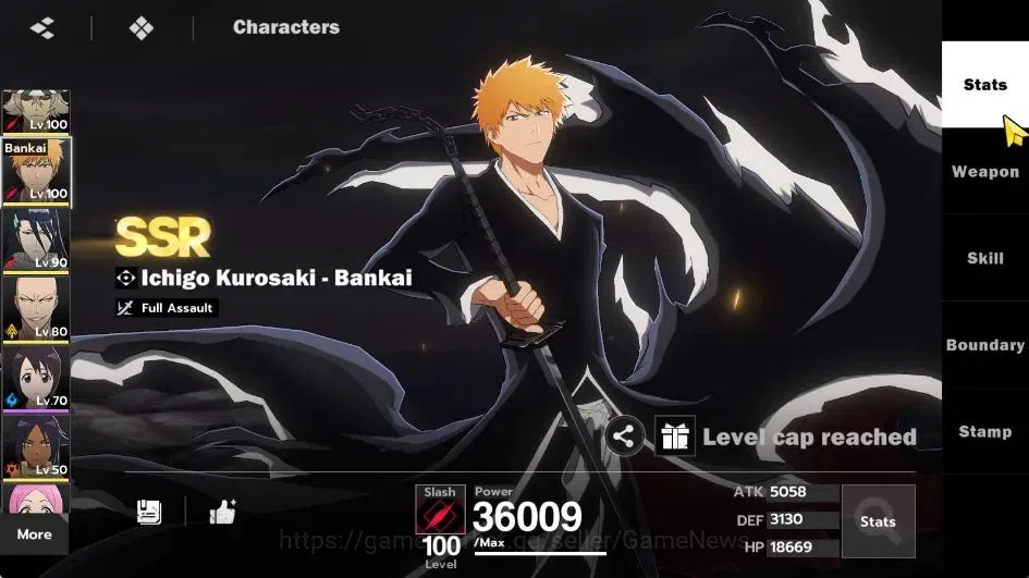 BLEACH: Soul Resonance Accounts NuverseSEA|LV 71|8 SSR [(AizenB5,UrahB2,Ichigo,Bya image 11