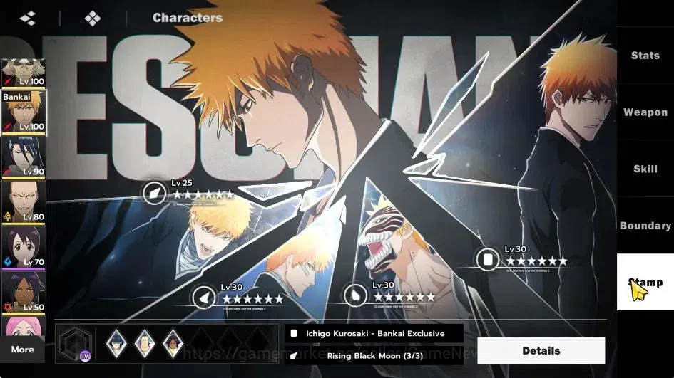 BLEACH: Soul Resonance Accounts NuverseSEA|LV 71|8 SSR [(AizenB5,UrahB2,Ichigo,Bya image 13
