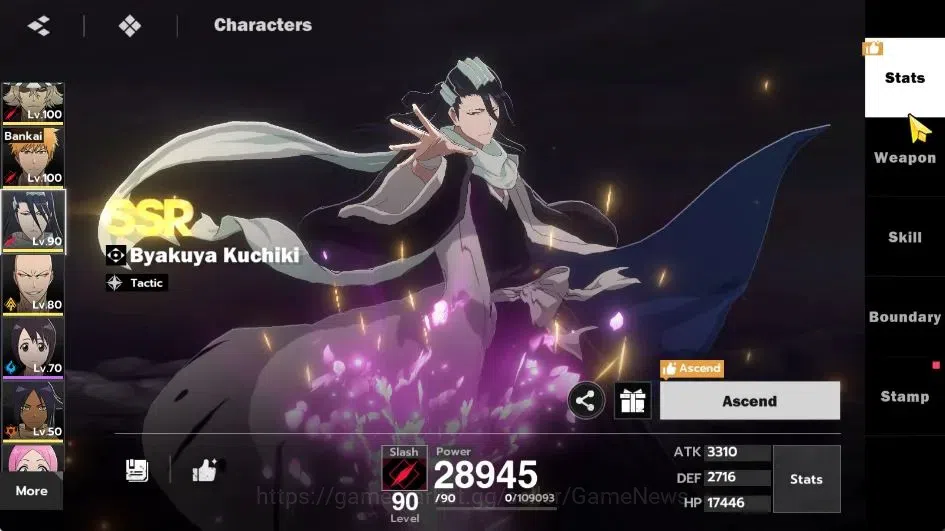 BLEACH: Soul Resonance Accounts NuverseSEA|LV 71|8 SSR [(AizenB5,UrahB2,Ichigo,Bya image 14